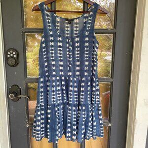 J. Crew | Tie Dye Tiered Coverup Dress